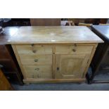 A Victorian pine dresser