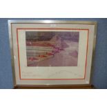 A signed Red Arrow print, framed