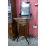 An Edward VII mahogany gentleman's shaving stand