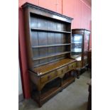 A George III style Ipswich oak dresser