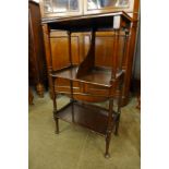 An Edward VII mahogany bookstand