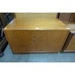 A G-Plan Fresco teak two door cabinet