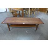 A teak coffee table