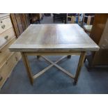 An oak draw leaf table