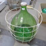 A green glass carboy