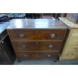 A George III mahogany chest of drawers