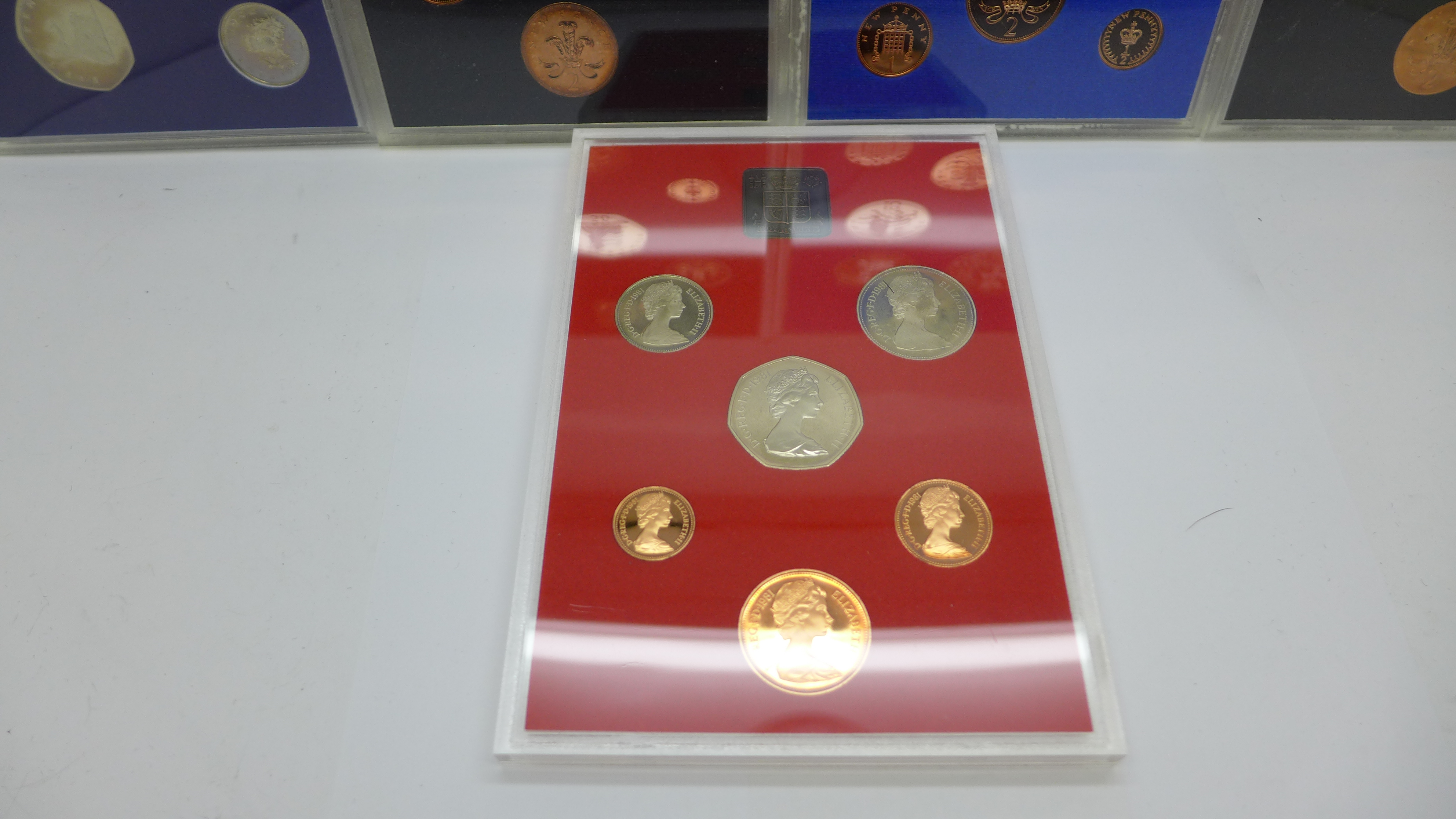Nine Great Britain proof coin sets, 1970-2010 - Image 7 of 7