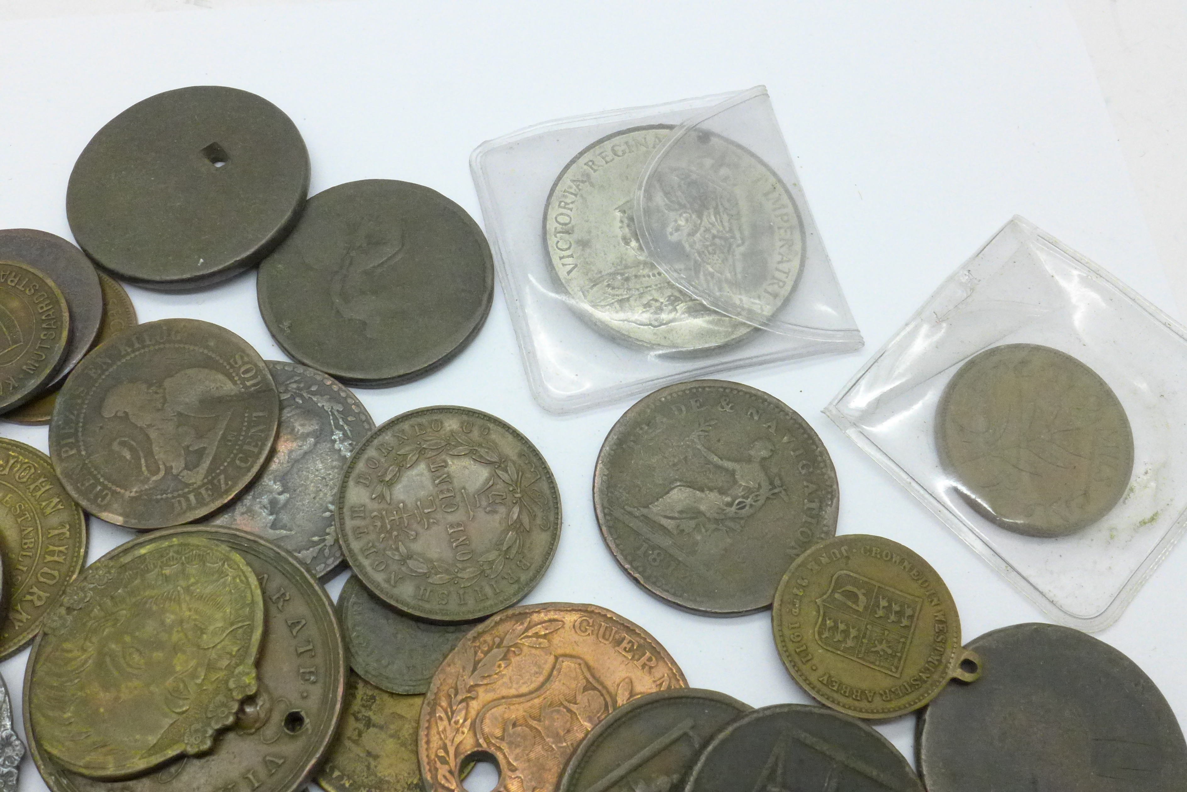 A collection of Georgian onwards, tokens, coins, etc. - Image 5 of 5