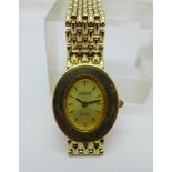 A lady's Geneve quartz 14ct gold wristwatch, 36g gross