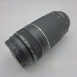 A Canon EF 75-300mm lens, unused