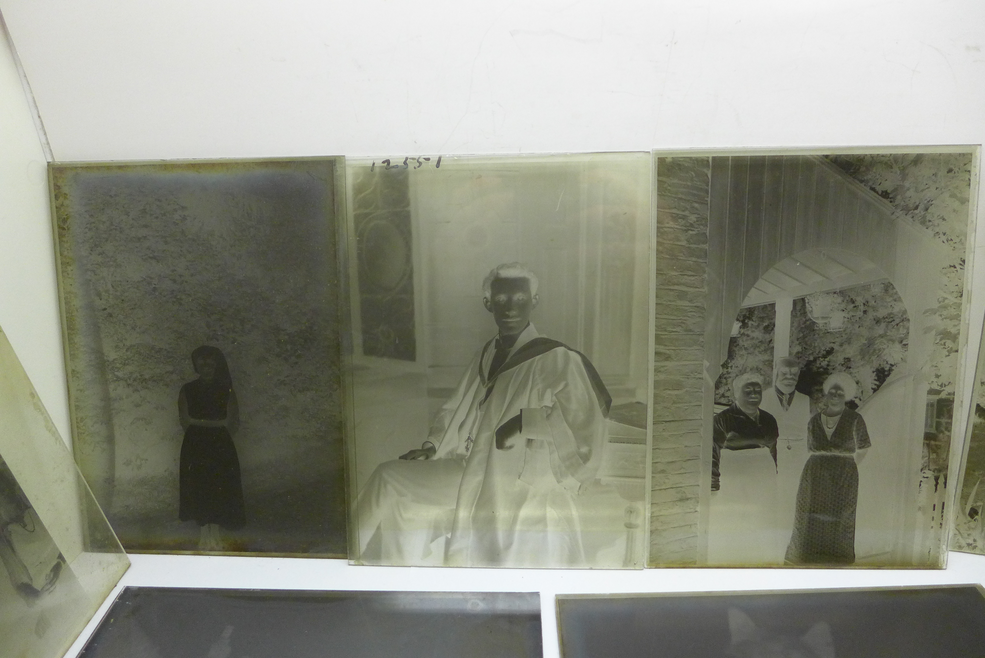 Six boxes of glass plate negatives (sixty plates), Edwardian, various subjects - Image 2 of 9