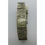 A lady's silver Accurist wristwatch, 33g