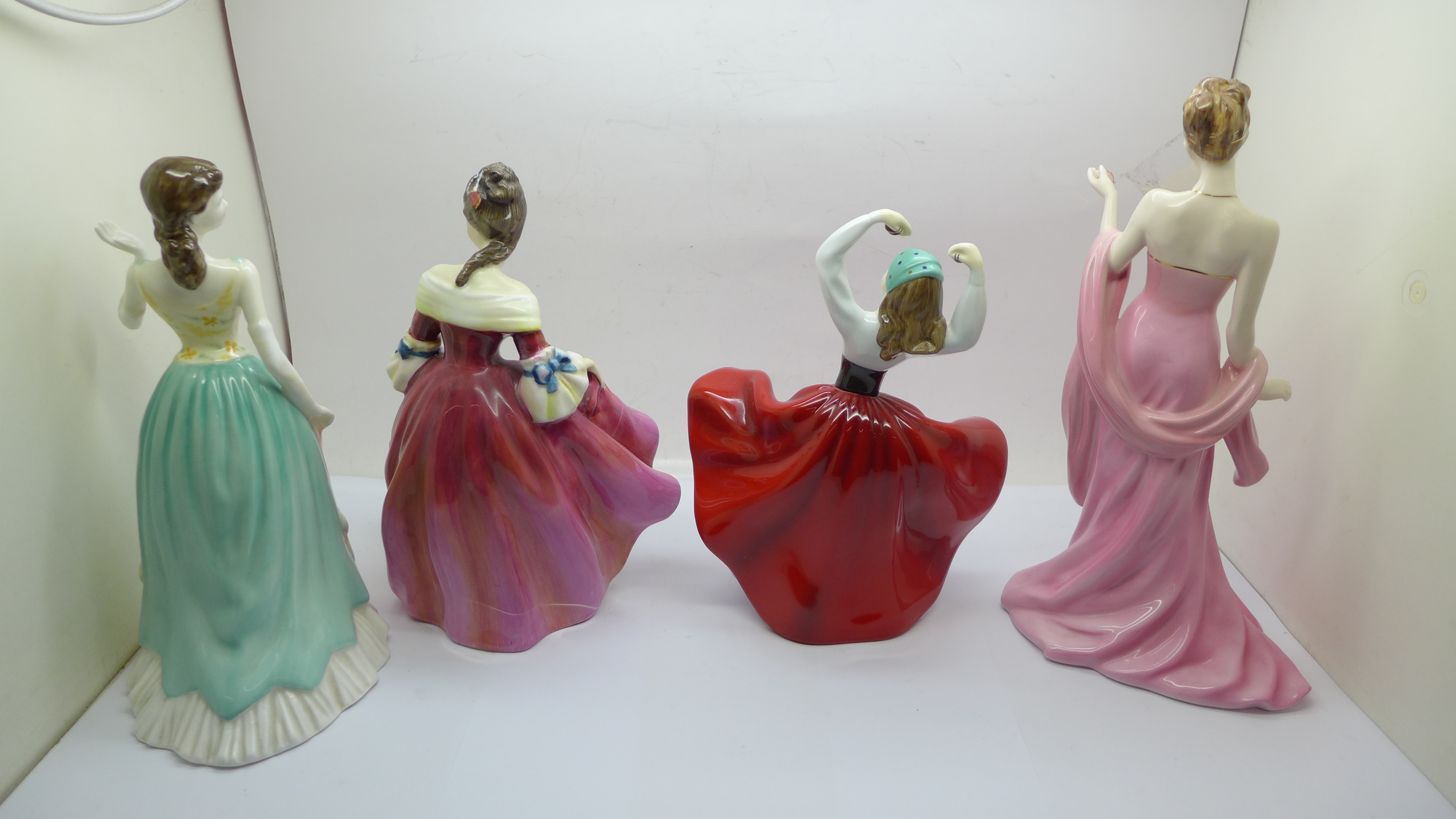 Three Royal Doulton figures, (one a/f, Southern Belle) and a Coalport figure - Image 3 of 5