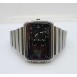 A 1970's Omega Seamaster Chrono-Quartz wristwatch, 32KHz, with box