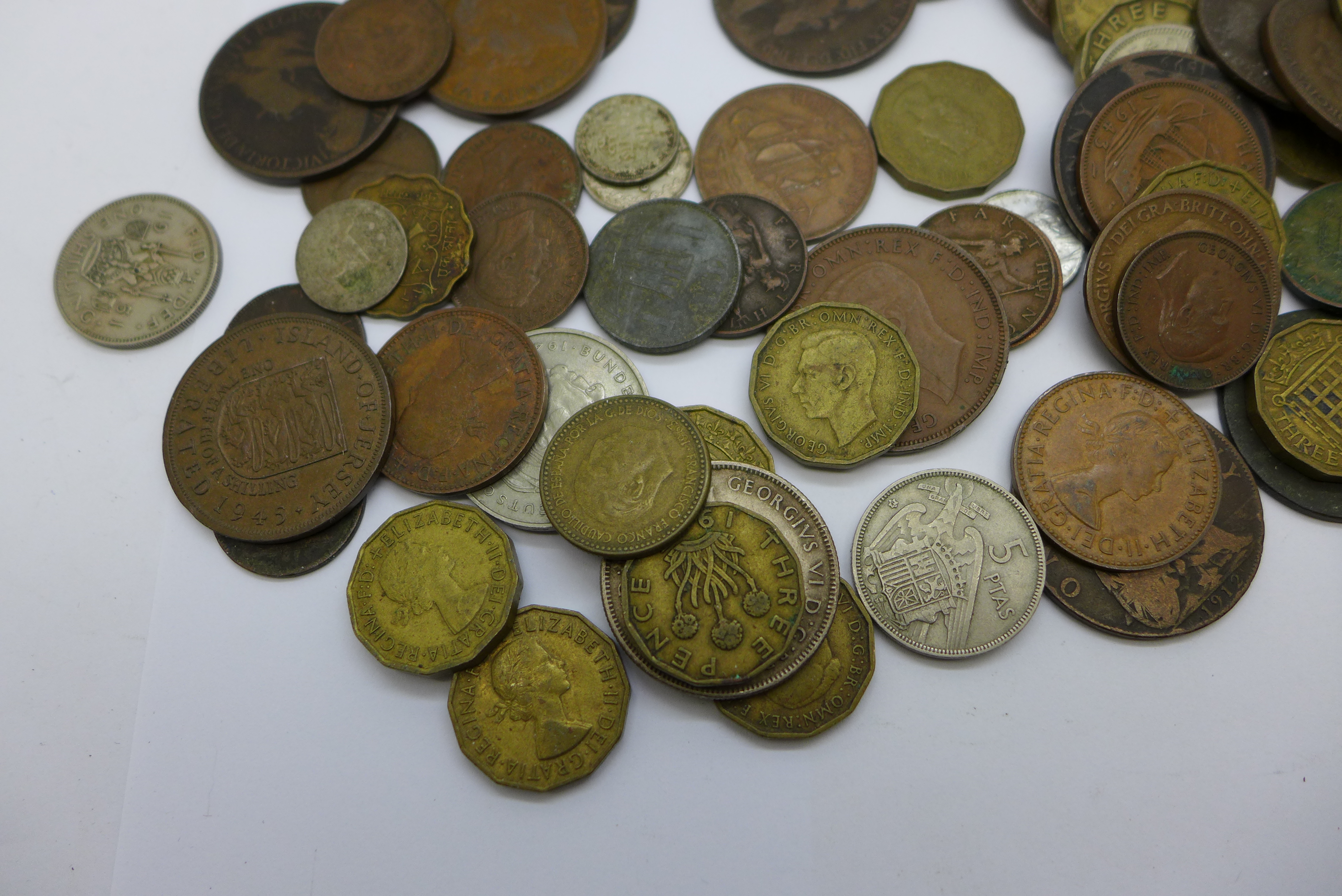 Mixed coinage including silver - Image 2 of 3
