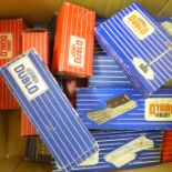 A collection of Hornsby Dublo rail wagons, boxed and a collection of points and other rail