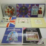 Eight Great Britain uncirculated proof coin sets, 1983-2006