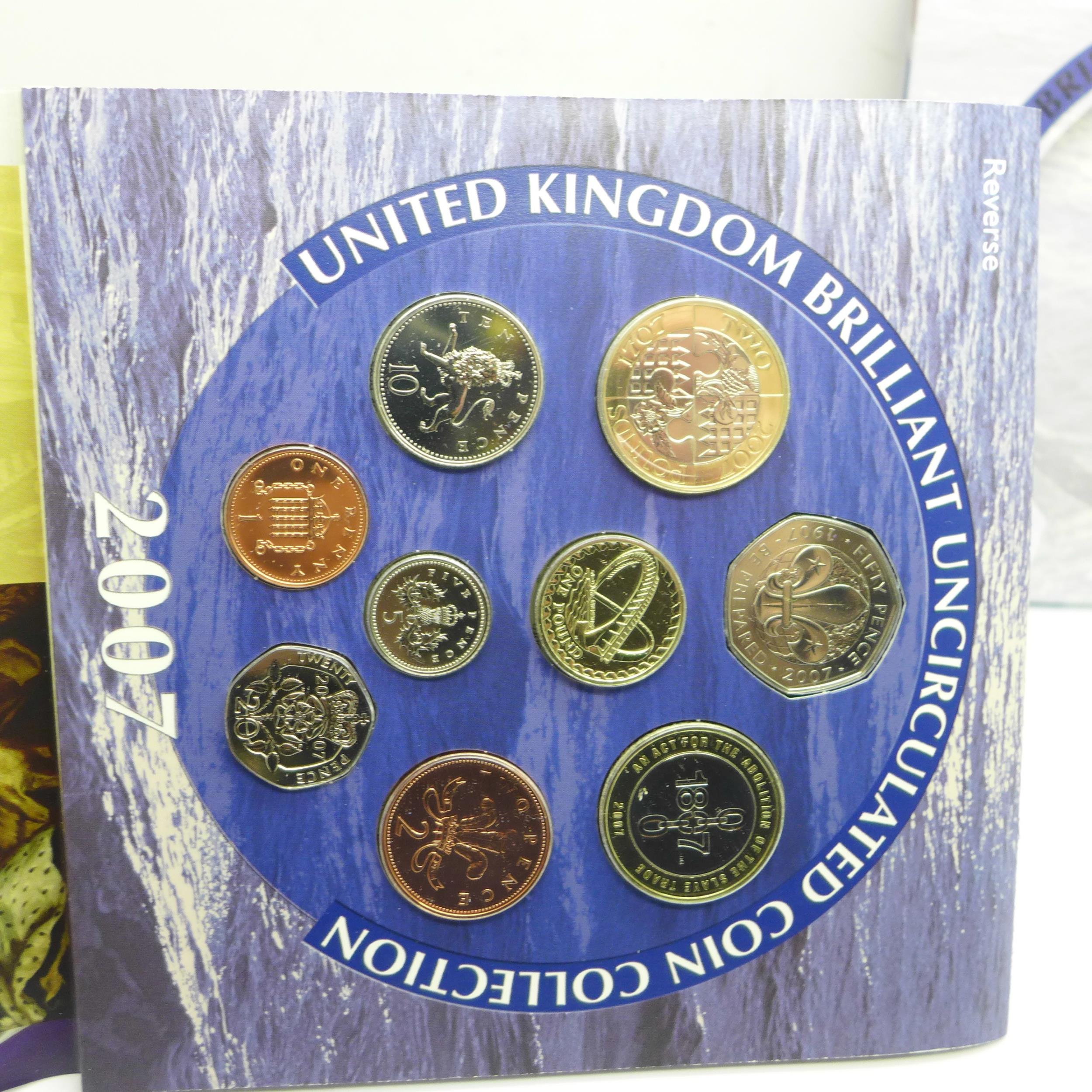 A Royal Mint 2007 United Kingdom Brilliant Uncirculated Coin Collection - Image 4 of 4