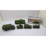 A Dinky Supertoys 651 Centurion tank, boxed and other Dinky military vehicles
