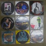 Fifteen picture disc LP and 12" singles; Paul McCartney, Boy George, Peter Gabriel, etc.