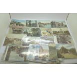 Edwardian postcards (32) including Tucks; Nottingham, London, etc.