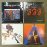 Assorted LP records including The Police, Rolling Stones, Frankie Goes To Hollywood, etc.