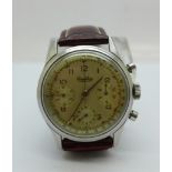 A gentleman's Breitling Premier chronograph wristwatch, replacement case back