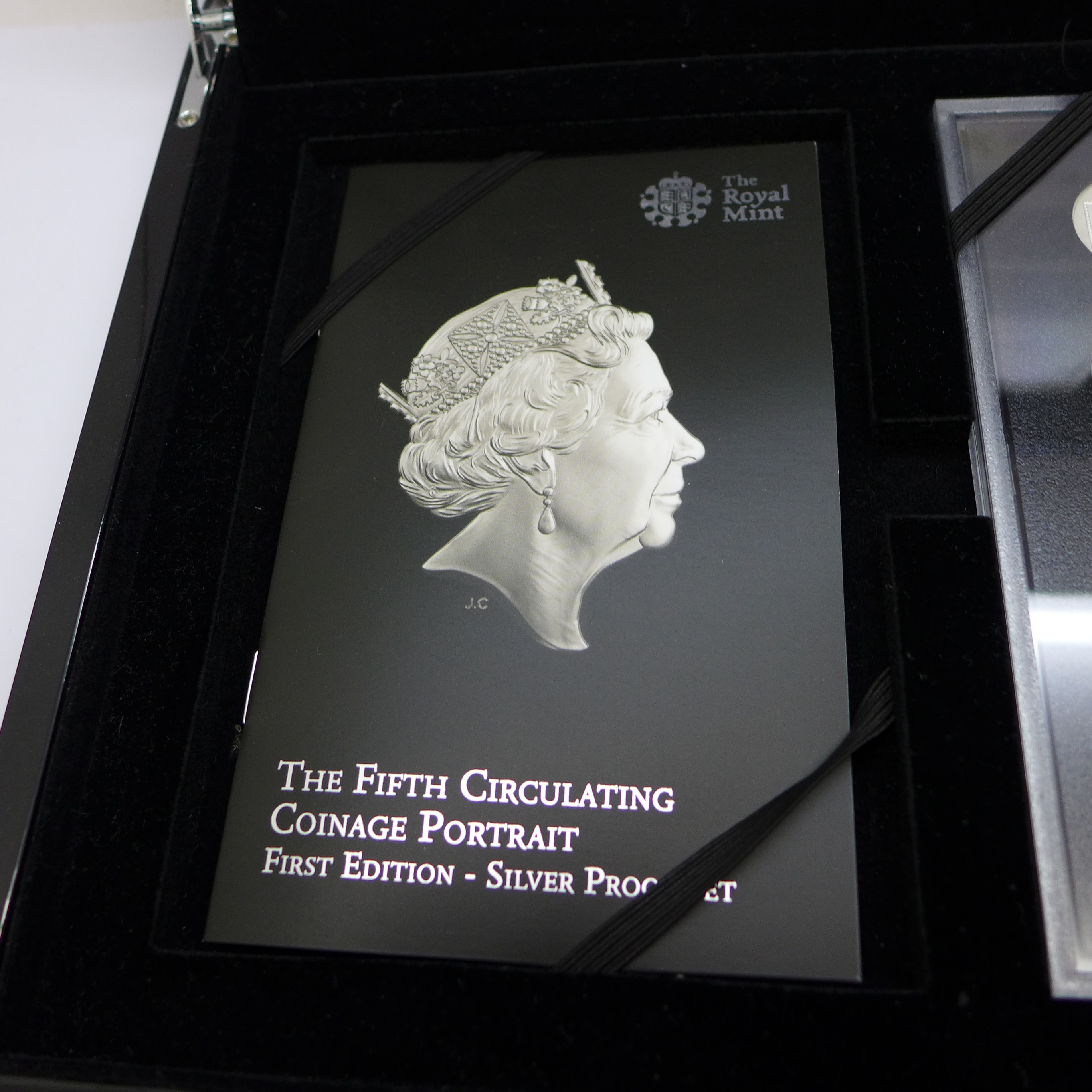 A 2015 silver proof coin set, the fifth circulation coinage portrait, first edition set, boxed - Image 5 of 7