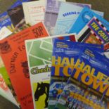 Football programmes; over 100 non-league programmes