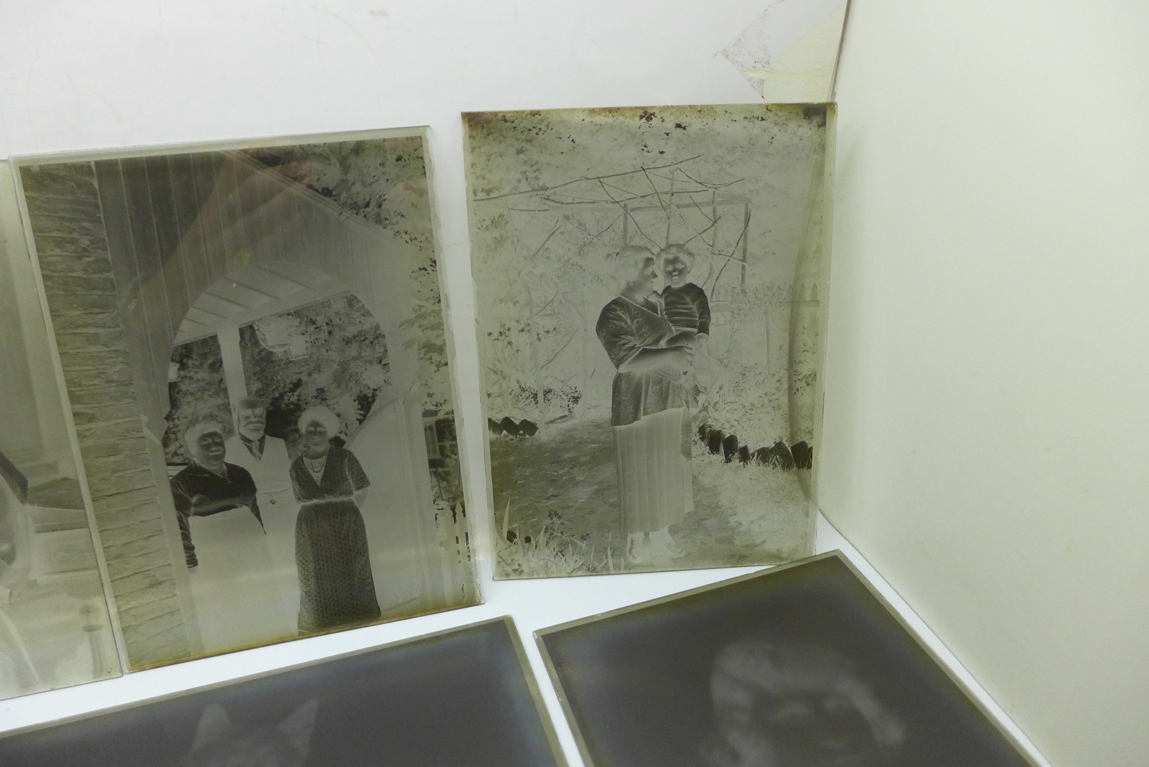 Six boxes of glass plate negatives (sixty plates), Edwardian, various subjects - Image 3 of 9