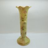 A Royal Worcester blush ivory vase, 23cm