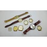 Assorted mechanical and quartz wristwatches
