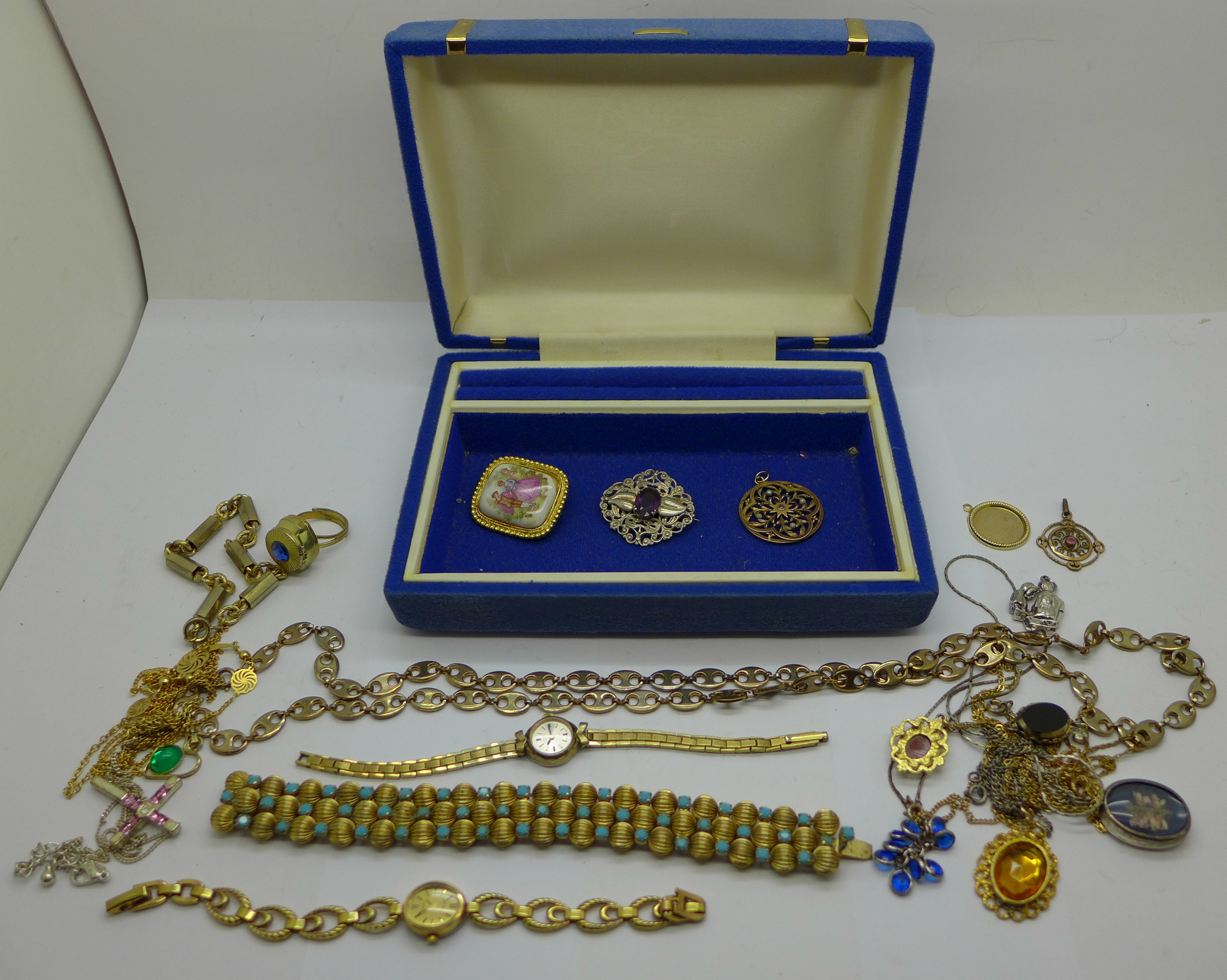 Gold plated costume jewellery