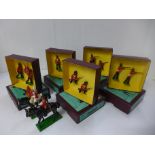 Seven Sherwood Foresters Britains Toy Soldier sets, boxed