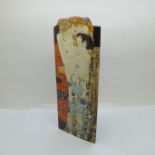 A Beswick Silhouette d'art Gustav Klimt vase, 22.5cm