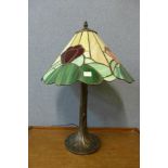 A Tiffany style table lamp