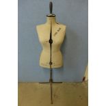 An adjustable mannequin