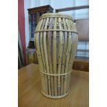 A bamboo stick stand