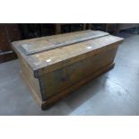A pine tool box