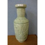 A Chinese celadon porcelain vase