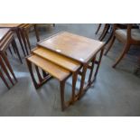 A G-Plan Quadrille teak nest of tables