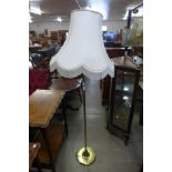 A brass standard lamp