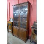 A George III style mahogany bookcase