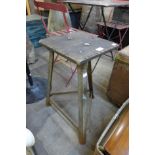 An industrial machinist's stool