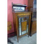 An Edward VII inlaid rosewood side cabinet