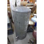 A Victorian galvanised water tank