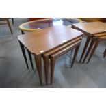 A Fyne Ladye teak nest of tables, designed by Richard Hornby