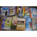 Football programmes; 60 programmes including clubs that are no longer in the football league