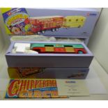 A Corgi Classics Chipperfields Circus Foden Closed Pole Truck with Caravan and Bedford O Articulated