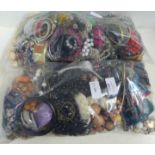 Two bags of costume jewellery**PLEASE NOTE THIS LOT IS NOT ELIGIBLE FOR POSTING AND PACKING**